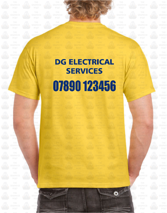 Customisable Printed T Shirt Design Online Front Back or Both