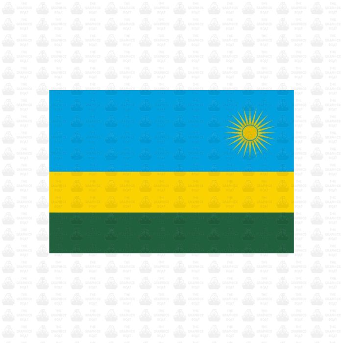 Rwanda Flag Sticker