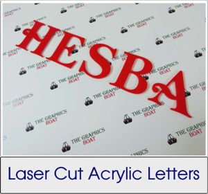 Laser Cut Acrylic Letters